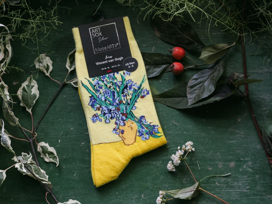 Van Gogh Socks Yellow