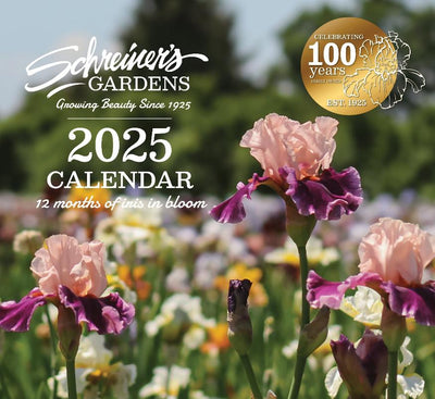 2025 Wall Calendar - 12 months of Iris in Bloom